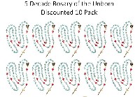 Large Rosary of the Unborn with SPANISH PAPER booklets 10 Pack