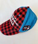 Cap: Buffalo Plaid "JESUS MAKES ME A HAPPY CAMPER" and Psalm 98:4