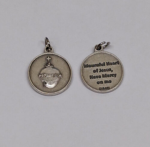Medal: Mournful Heart of Jesus Medal with English/Spanish Insert Card