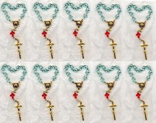 Small Rosary of the Unborn with ENGLISH booklets 10 Pack