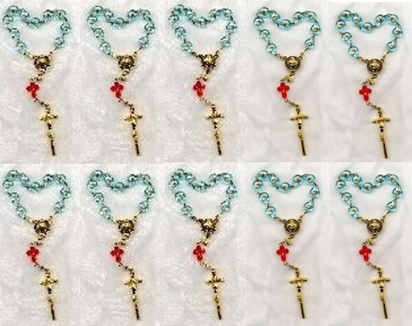 Small Rosary of the Unborn with ENGLISH booklets 10 Pack